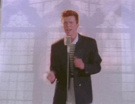 Share the best GIFs now >>>. . Rick roll gif